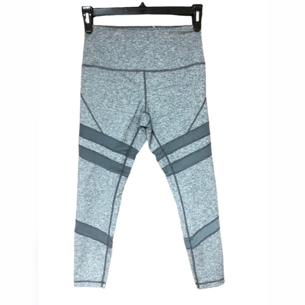 Zella Gray Mesh Leggings High Waist medium